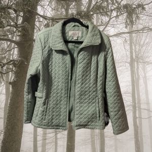 Covington Outerwear Woman's Green Quilted Coat